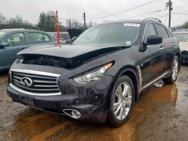 JN8CS1MW2EM410024 - 2014 INFINITI QX70 BLACK photo 2