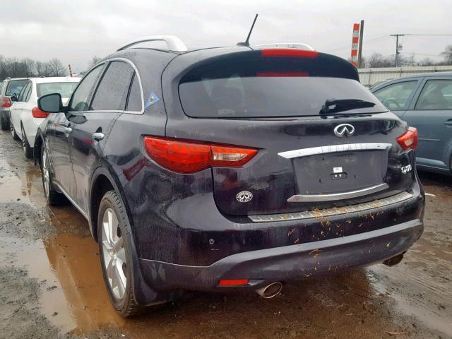 JN8CS1MW2EM410024 - 2014 INFINITI QX70 BLACK photo 3