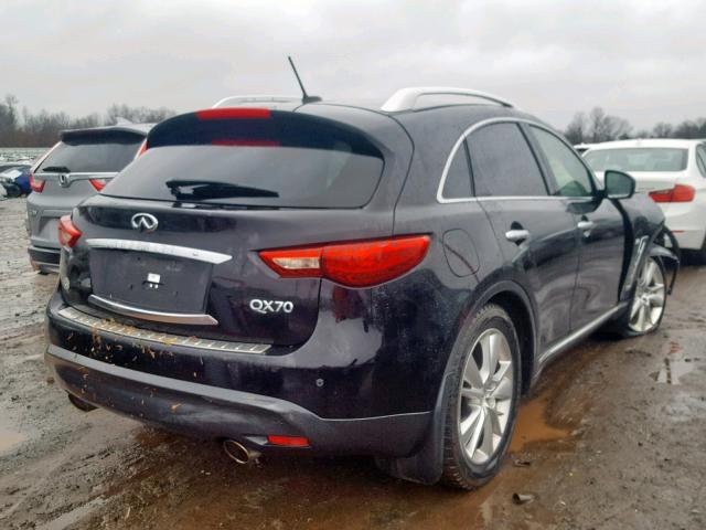 JN8CS1MW2EM410024 - 2014 INFINITI QX70 BLACK photo 4