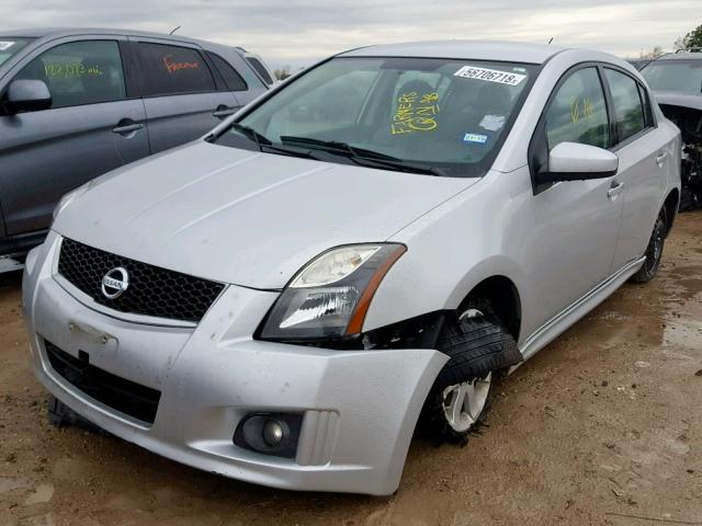 3N1AB6AP0CL724780 - 2012 NISSAN SENTRA 2.0 SILVER photo 2