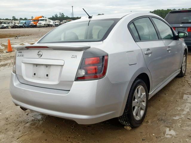 3N1AB6AP0CL724780 - 2012 NISSAN SENTRA 2.0 SILVER photo 4