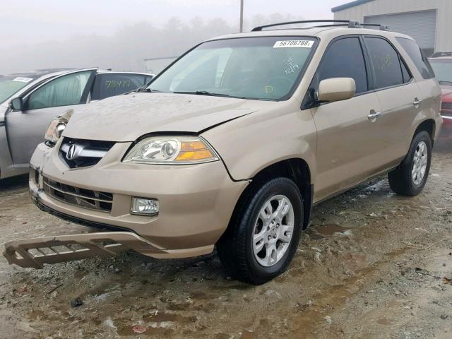 2HNYD18646H501705 - 2006 ACURA MDX TOURIN GOLD photo 2