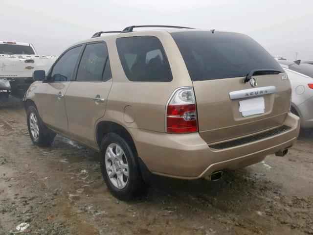 2HNYD18646H501705 - 2006 ACURA MDX TOURIN GOLD photo 3