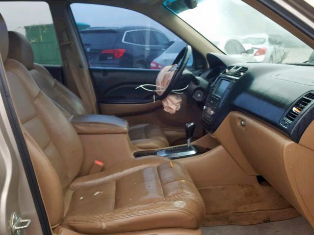 2HNYD18646H501705 - 2006 ACURA MDX TOURIN GOLD photo 5