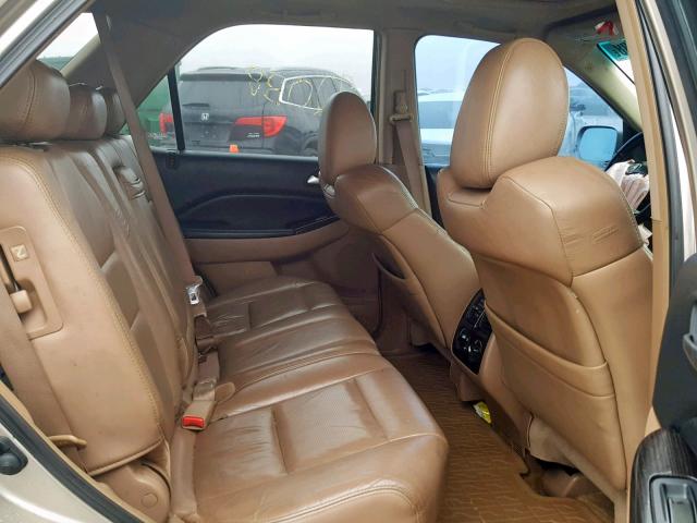 2HNYD18646H501705 - 2006 ACURA MDX TOURIN GOLD photo 6