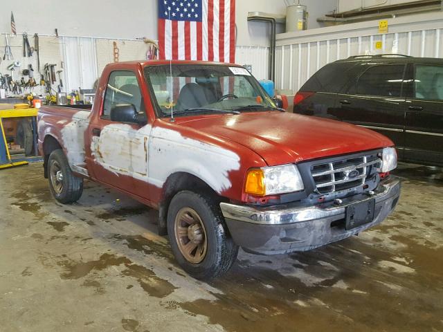 1FTYR10C21TA29055 - 2001 FORD RANGER RED photo 1