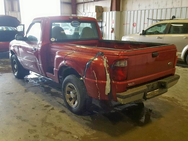 1FTYR10C21TA29055 - 2001 FORD RANGER RED photo 3