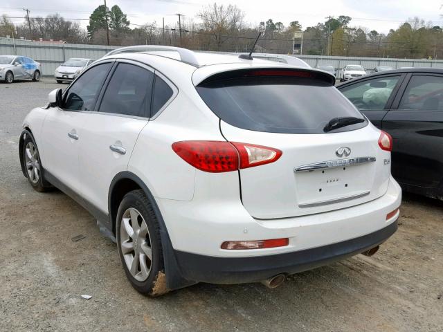 JNKAJ09E28M302716 - 2008 INFINITI EX35 BASE WHITE photo 3