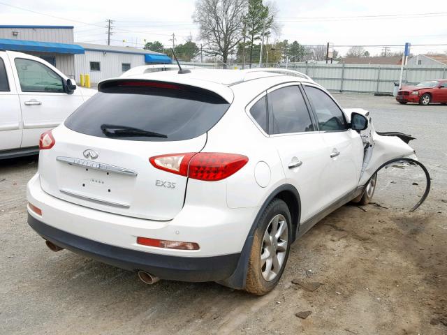 JNKAJ09E28M302716 - 2008 INFINITI EX35 BASE WHITE photo 4