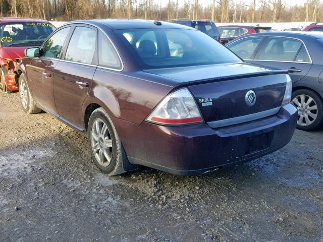 1MEHM42W49G628713 - 2009 MERCURY SABLE PREM RED photo 3