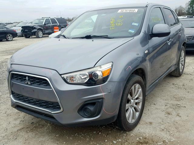 4A4AP3AU5DE011094 - 2013 MITSUBISHI OUTLANDER GRAY photo 2