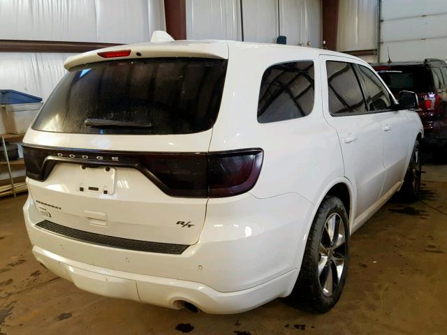 1C4SDJCT6EC561673 - 2014 DODGE DURANGO R/ WHITE photo 4