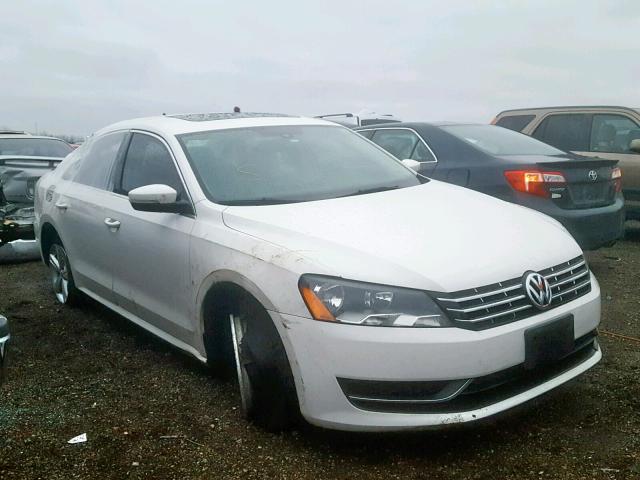 1VWBN7A34DC096387 - 2013 VOLKSWAGEN PASSAT SE WHITE photo 1