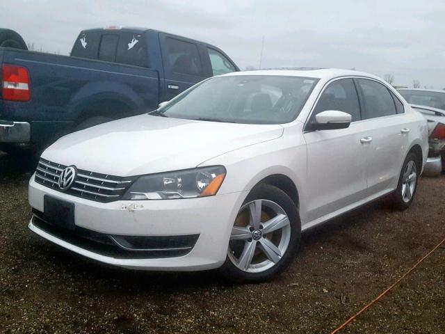 1VWBN7A34DC096387 - 2013 VOLKSWAGEN PASSAT SE WHITE photo 2