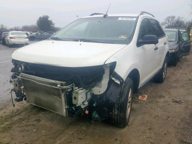 2FMDK3GC0DBA67081 - 2013 FORD EDGE SE WHITE photo 2