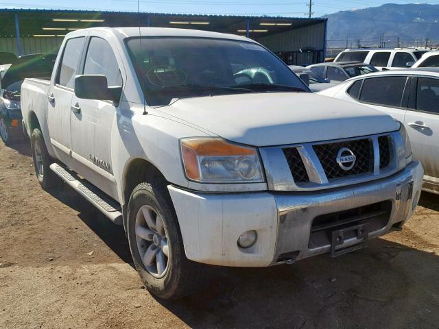 1N6BA0EC1BN321752 - 2011 NISSAN TITAN S WHITE photo 1