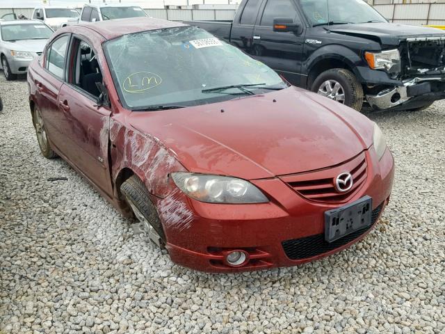 JM1BK323461539011 - 2006 MAZDA 3 S MAROON photo 1