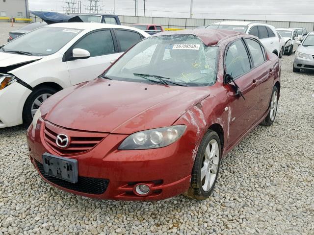 JM1BK323461539011 - 2006 MAZDA 3 S MAROON photo 2