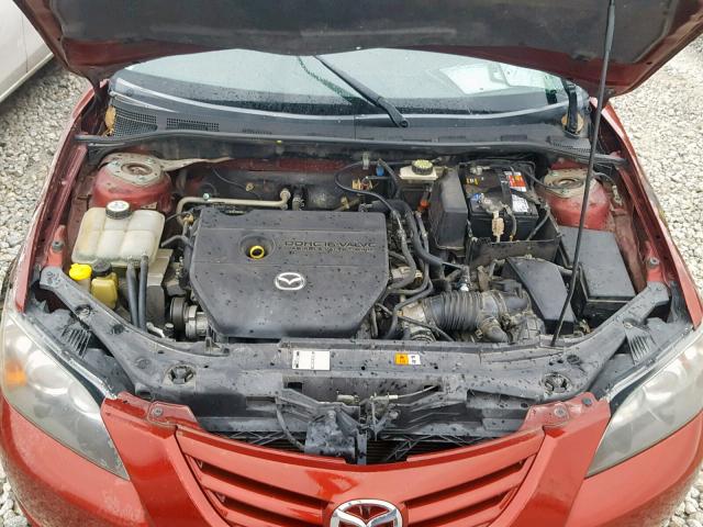 JM1BK323461539011 - 2006 MAZDA 3 S MAROON photo 7