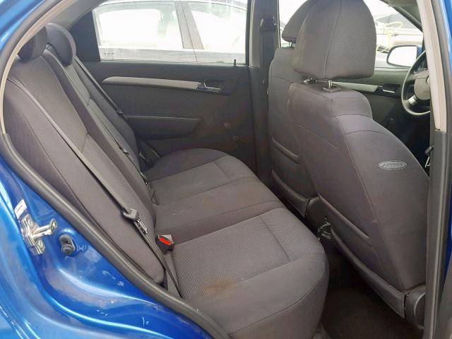 KL1TD5DE4AB125598 - 2010 CHEVROLET AVEO LS BLUE photo 6