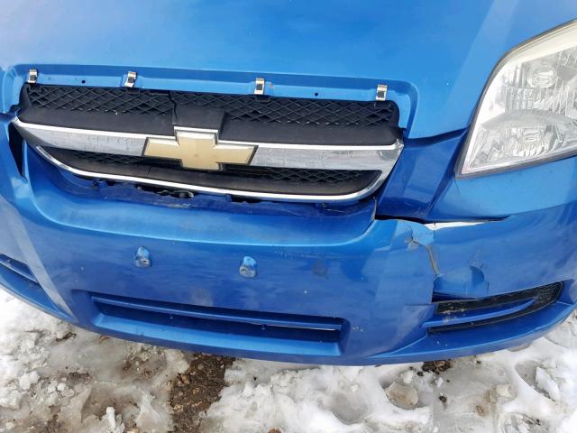 KL1TD5DE4AB125598 - 2010 CHEVROLET AVEO LS BLUE photo 9