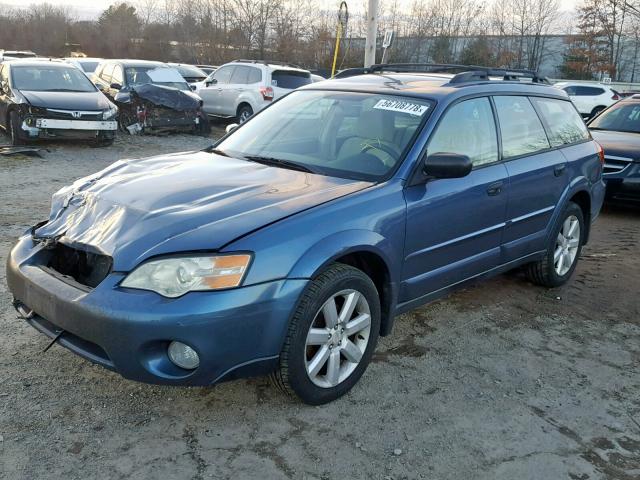 4S4BP61C767316457 - 2006 SUBARU LEGACY OUT BLUE photo 2