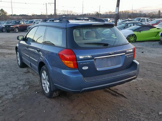 4S4BP61C767316457 - 2006 SUBARU LEGACY OUT BLUE photo 3