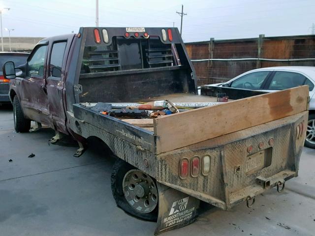 1FTSW31PX4ED17443 - 2004 FORD F350 SRW S MAROON photo 3