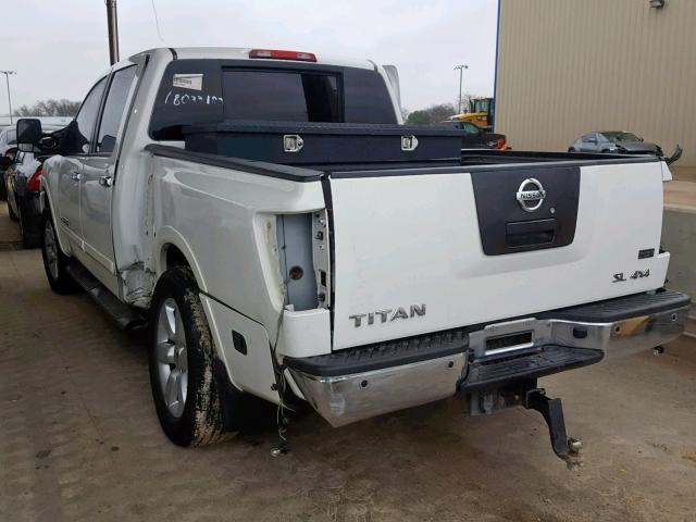 1N6AA0EC5CN318611 - 2012 NISSAN TITAN S WHITE photo 3