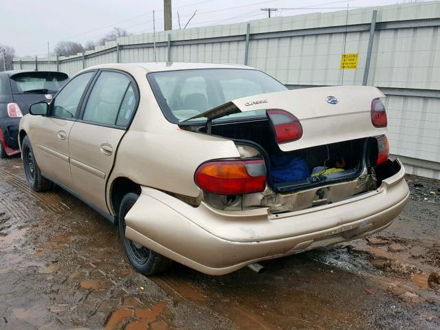 1G1ND52F75M166128 - 2005 CHEVROLET CLASSIC GOLD photo 3