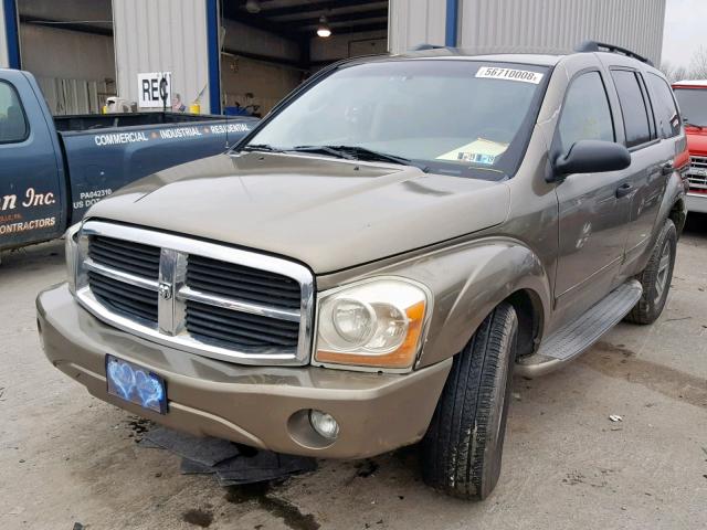 1D4HB48N14F206616 - 2004 DODGE DURANGO SL GOLD photo 2