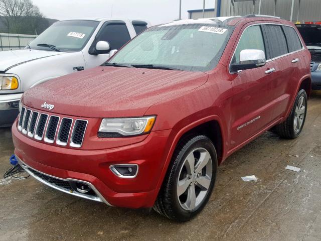 1C4RJFCG3EC584738 - 2014 JEEP GRAND CHER RED photo 2