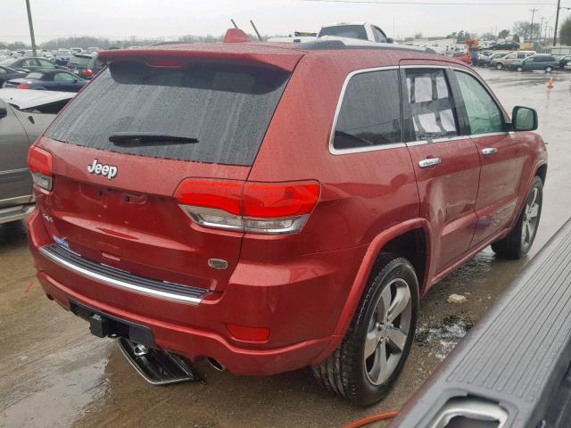 1C4RJFCG3EC584738 - 2014 JEEP GRAND CHER RED photo 4