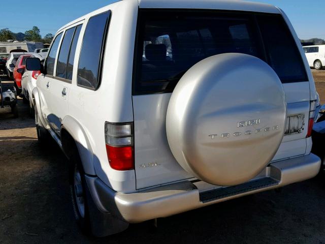 JACDJ58X4Y7J13061 - 2000 ISUZU TROOPER S WHITE photo 3