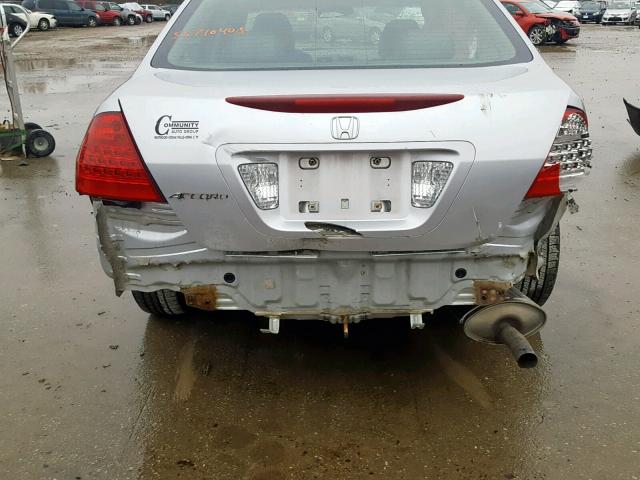 1HGCM56896A116703 - 2006 HONDA ACCORD EX SILVER photo 9