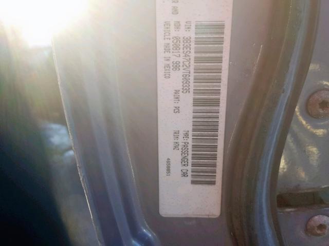 3B3ES47C2VT609335 - 1997 DODGE NEON HIGHL GRAY photo 10