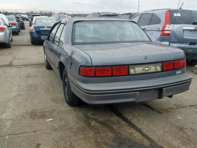 2G1WL54T4R9113495 - 1994 CHEVROLET LUMINA GRAY photo 3