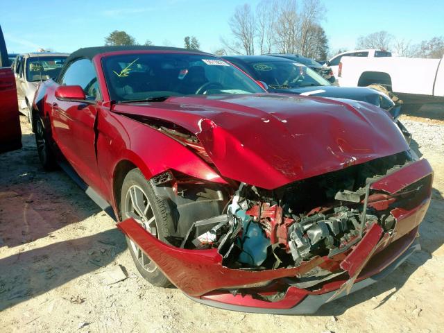 1FATP8UH5F5383412 - 2015 FORD MUSTANG BURGUNDY photo 1