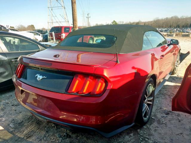 1FATP8UH5F5383412 - 2015 FORD MUSTANG BURGUNDY photo 4