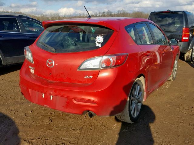 JM1BL1M54B1435015 - 2011 MAZDA 3 S RED photo 4