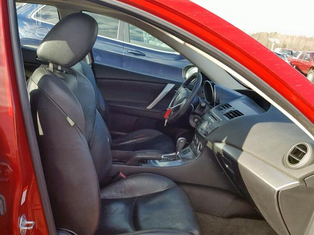 JM1BL1M54B1435015 - 2011 MAZDA 3 S RED photo 5