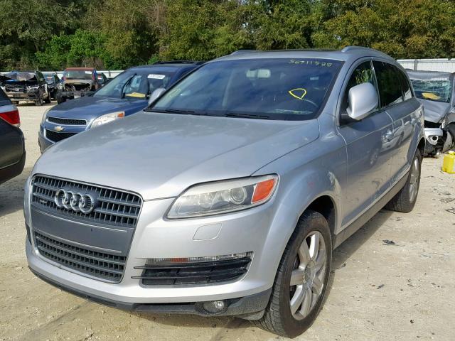 WA1BY74L07D027436 - 2007 AUDI Q7 3.6 QUA SILVER photo 2