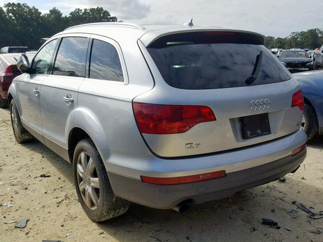 WA1BY74L07D027436 - 2007 AUDI Q7 3.6 QUA SILVER photo 3