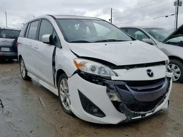 JM1CW2DLXC0127077 - 2012 MAZDA 5 WHITE photo 1