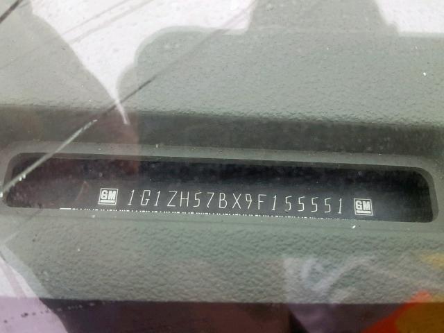 1G1ZH57BX9F155551 - 2009 CHEVROLET MALIBU 1LT BLACK photo 10