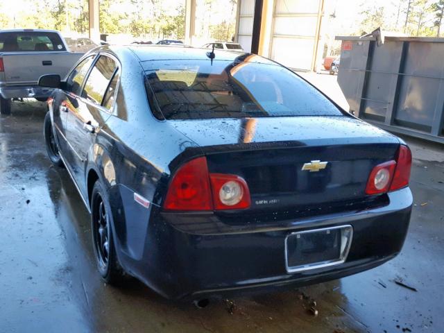 1G1ZH57BX9F155551 - 2009 CHEVROLET MALIBU 1LT BLACK photo 3