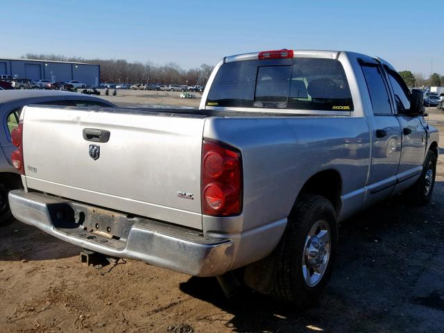 3D7KR28C07G701464 - 2007 DODGE RAM 2500 S SILVER photo 4