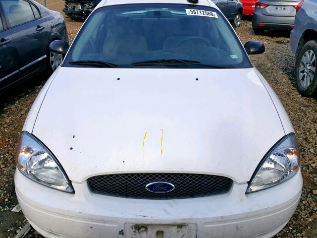 1FAFP55S24G160753 - 2004 FORD TAURUS SES WHITE photo 7