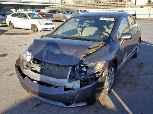 1HGFA16529L024202 - 2009 HONDA CIVIC LX BROWN photo 2