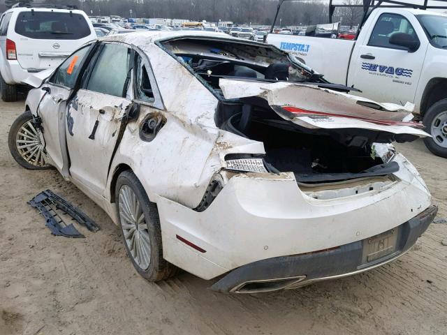 3LN6L5E95HR606357 - 2017 LINCOLN MKZ RESERV WHITE photo 3